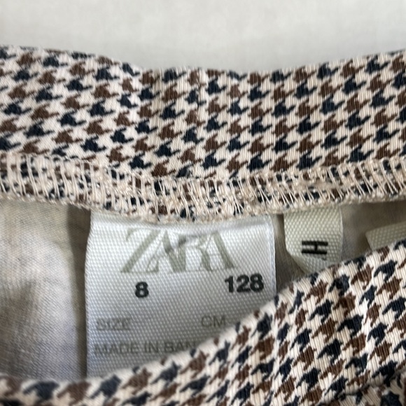 Zara Girls Houndstooth Legging, Size 8 - Picture 6 of 6